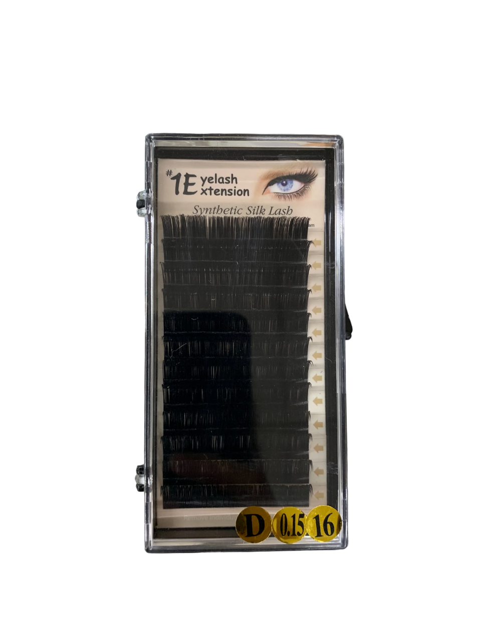 1E Eyelash Extension Synthetic Silk Lash D-0.15-16